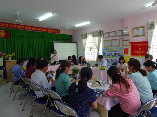 Đón Đoàn Sở Giáo dục Thành phố Hồ Chí Minh thẩm định chuẩn Quốc gia Trường Mầm Non 9
